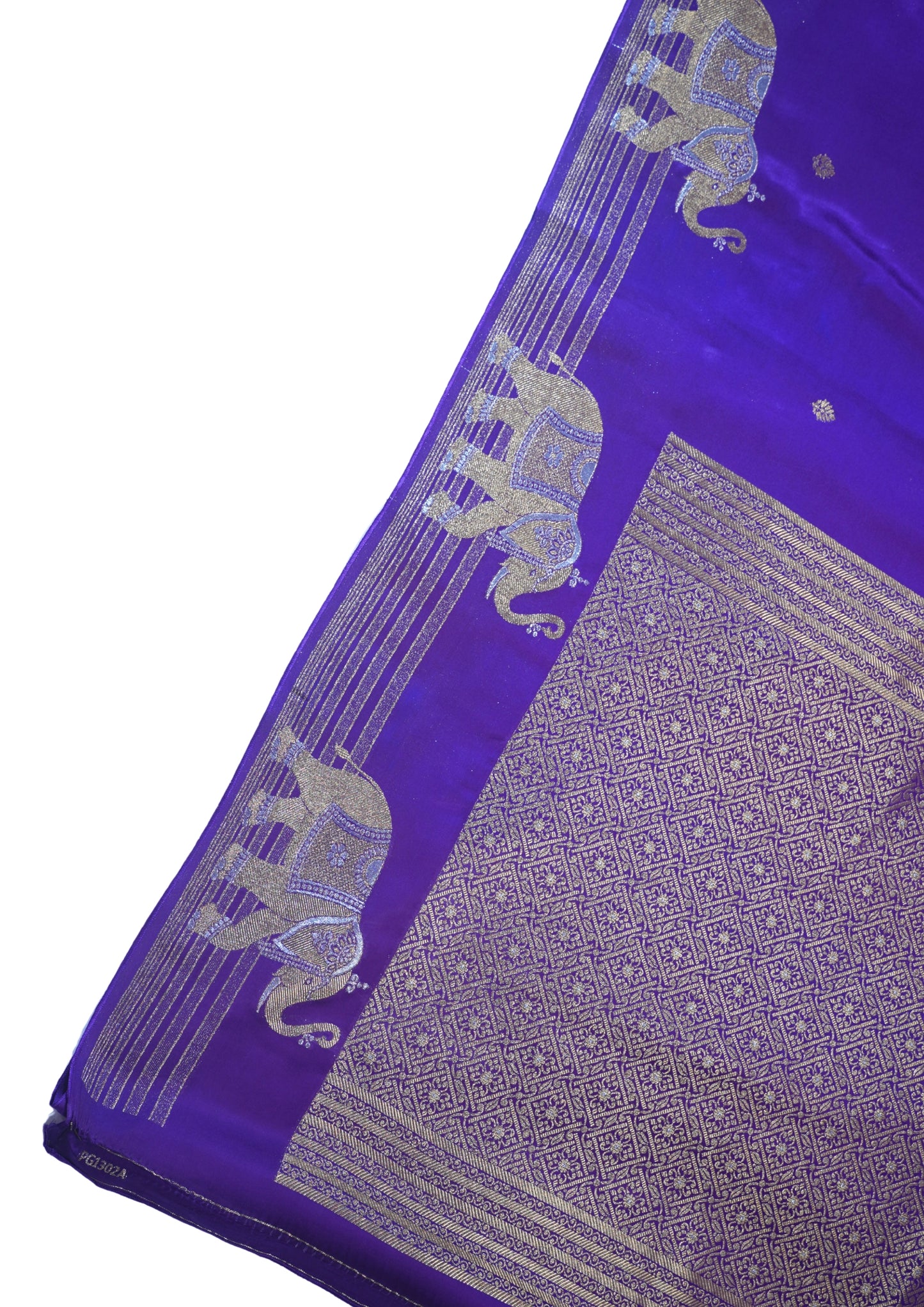 Purple Viscose Satin Fancy Saree
