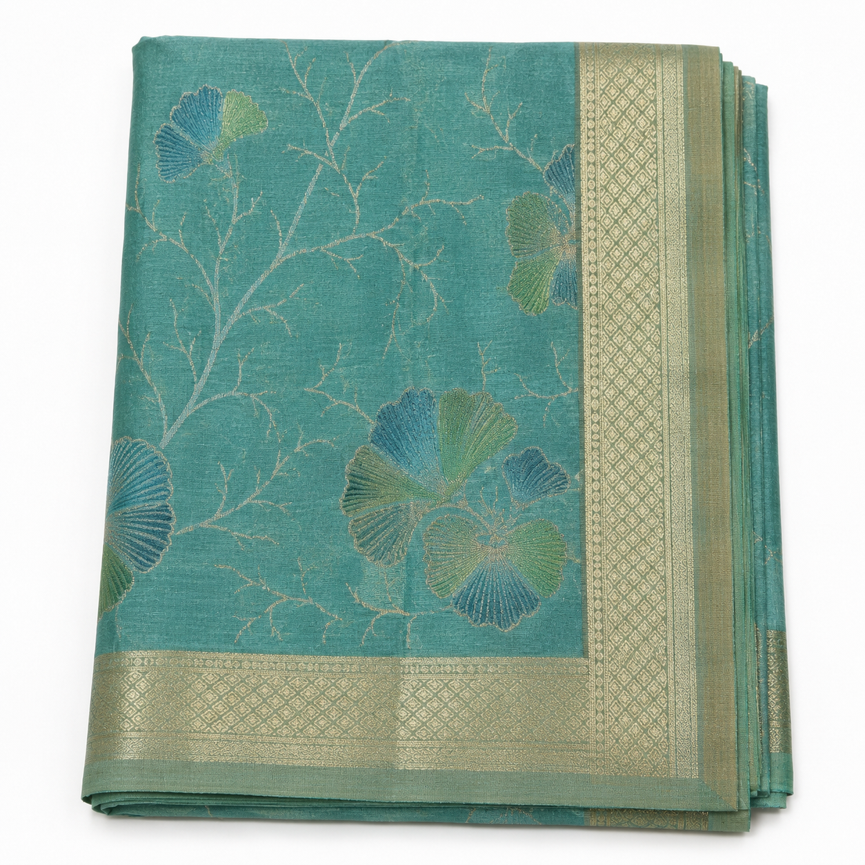 Semi Tusshar Saree with Weaving & Hand Brush Design