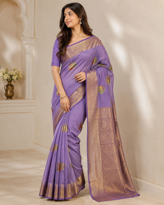 Semi Georgette Saree with Hand Brush Details