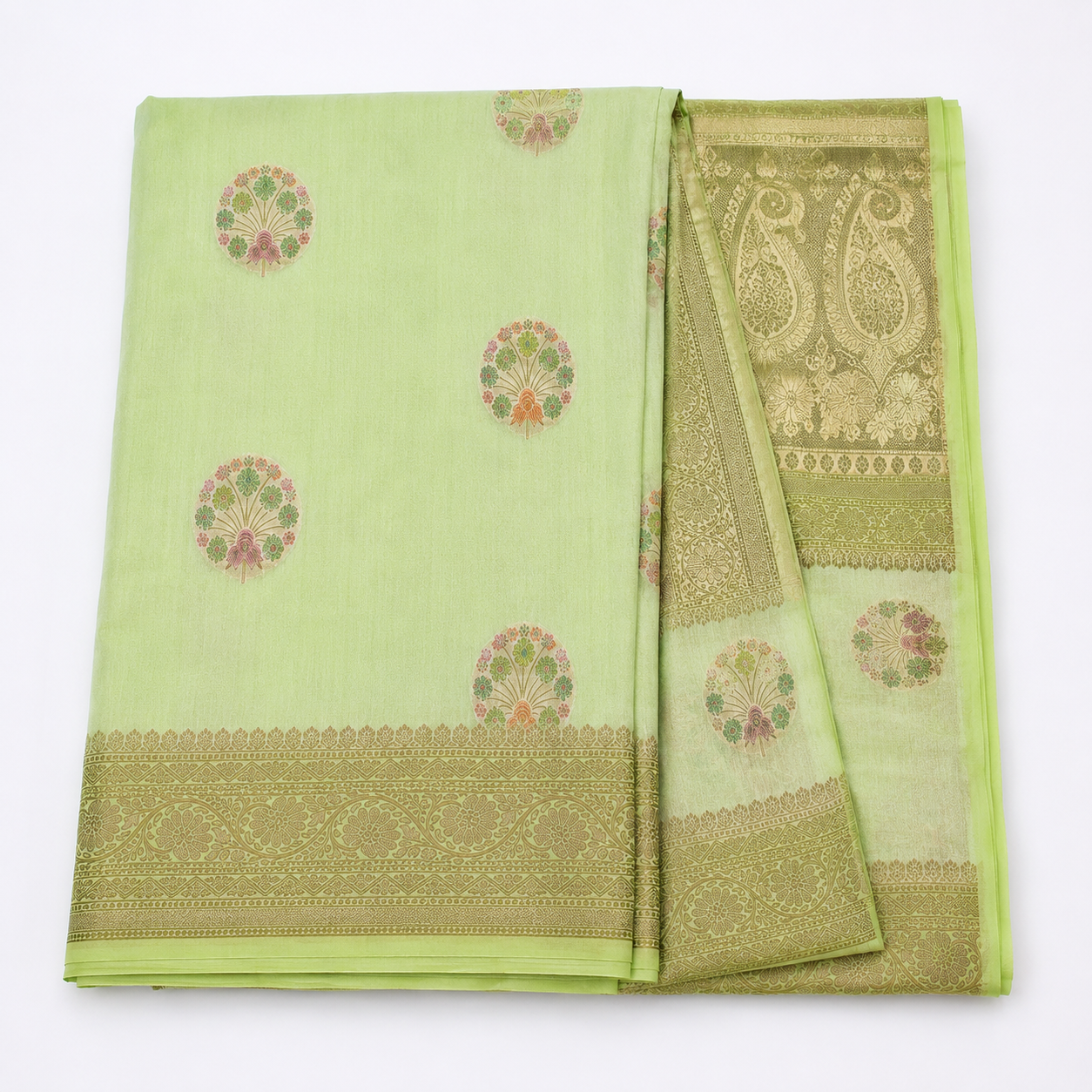 Semi Georgette Saree with Hand Brush Details