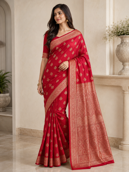 Mushroo Silk Saree
