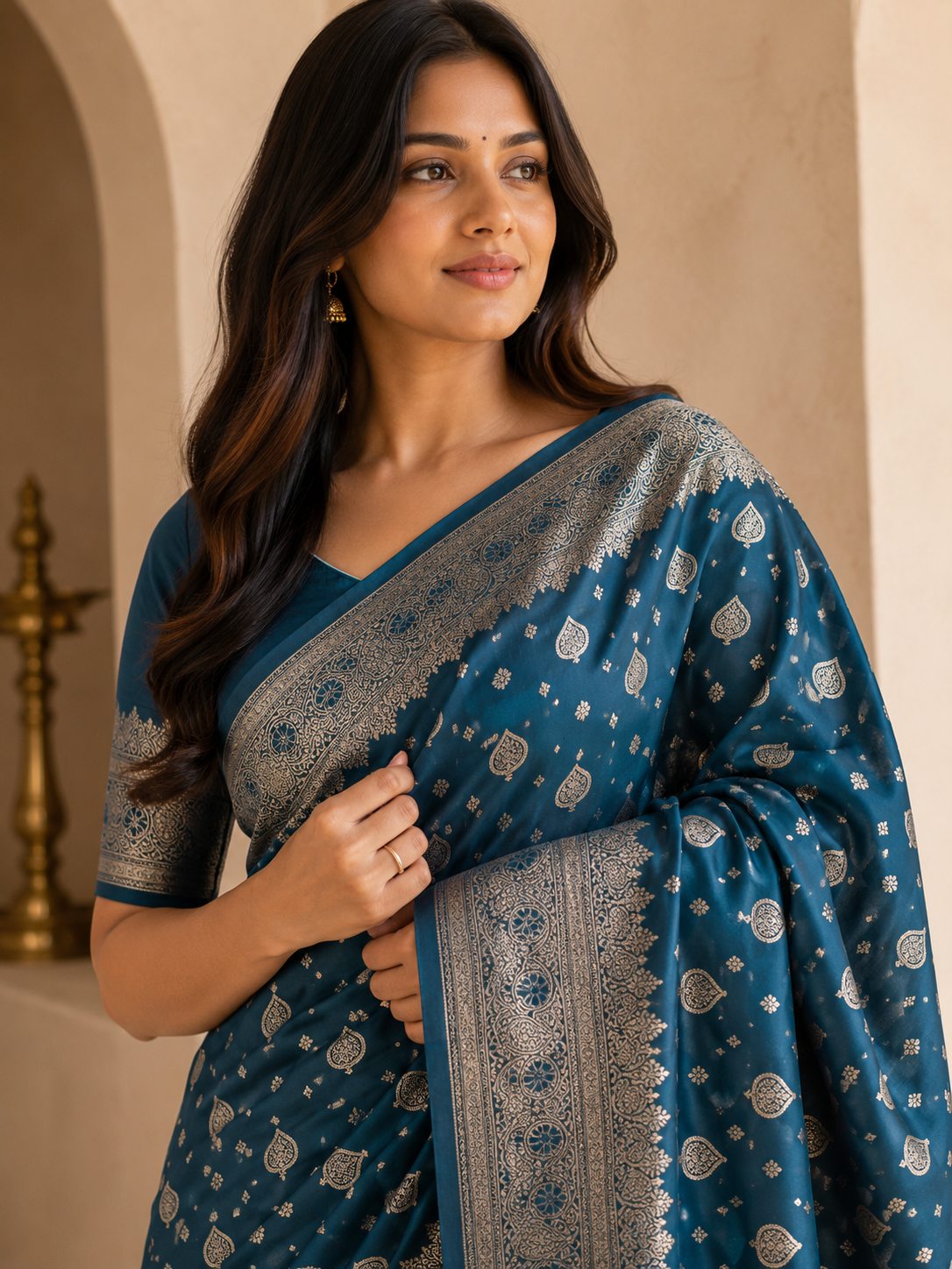 Mushroo Silk Saree