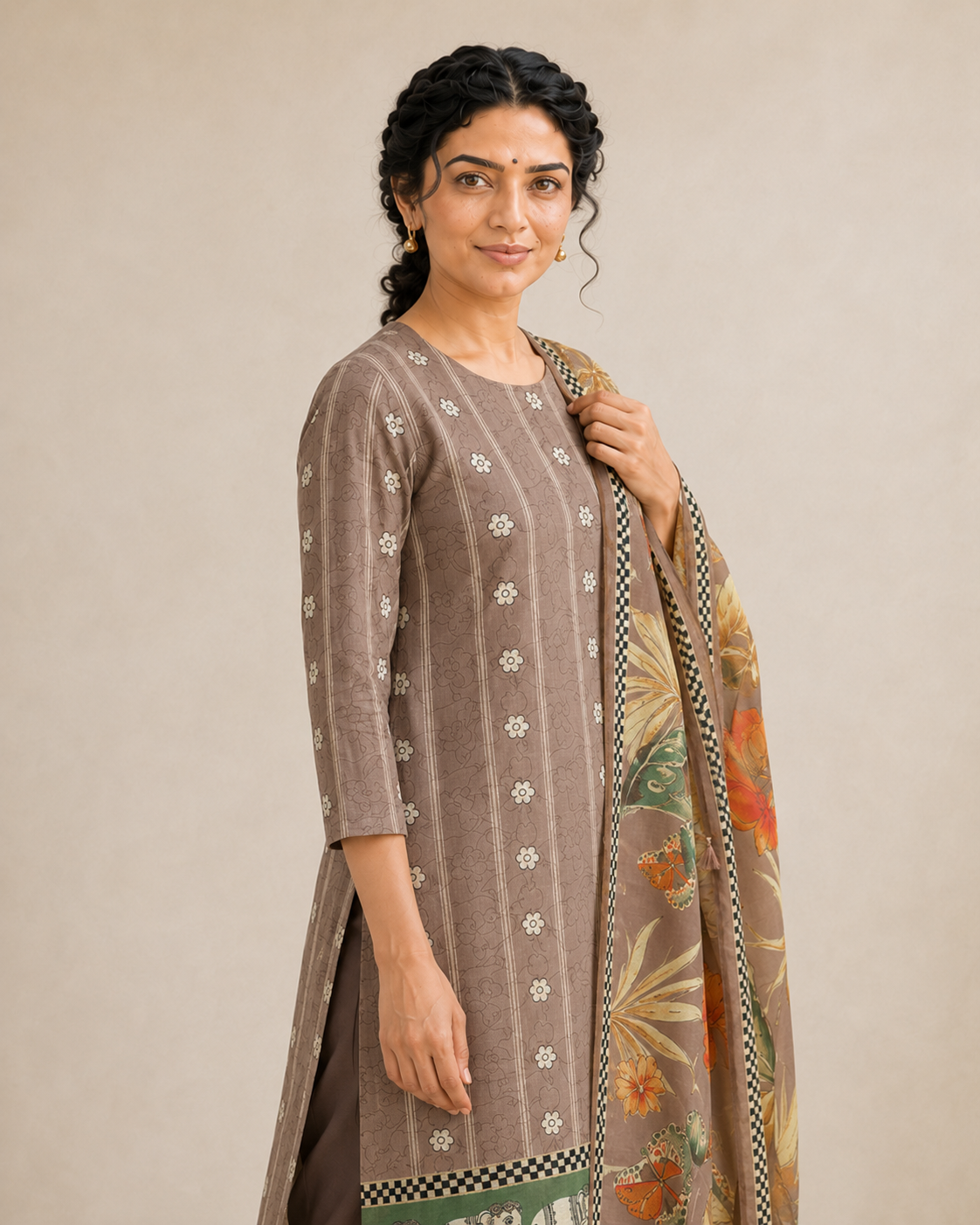 Pure mul cotton with digital print (unstitched)