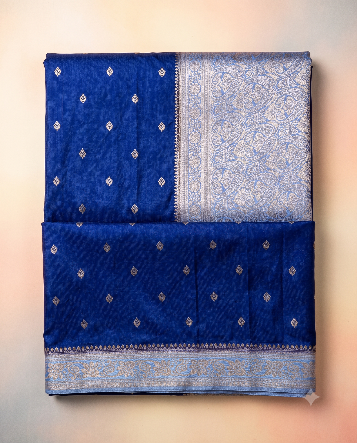 Mashroo Satin Contrast Pallu & Border Saree