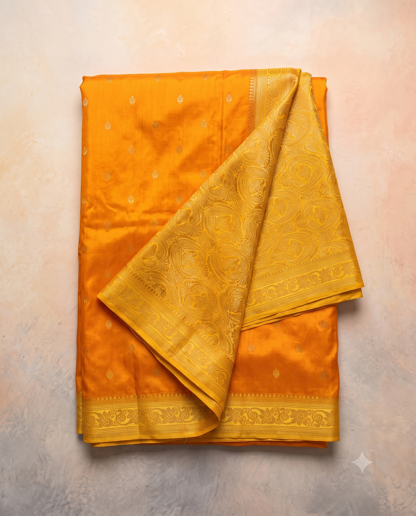 Mashroo Satin Contrast Pallu & Border Saree