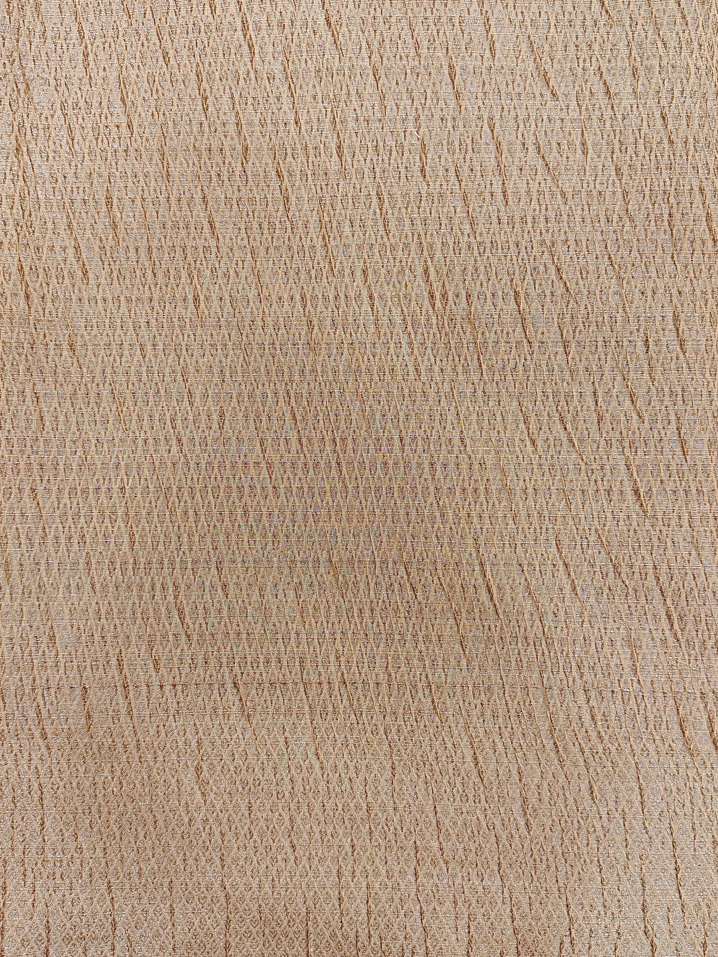 Beige Pure Mercerised Cotton Saree with Crush Texture
