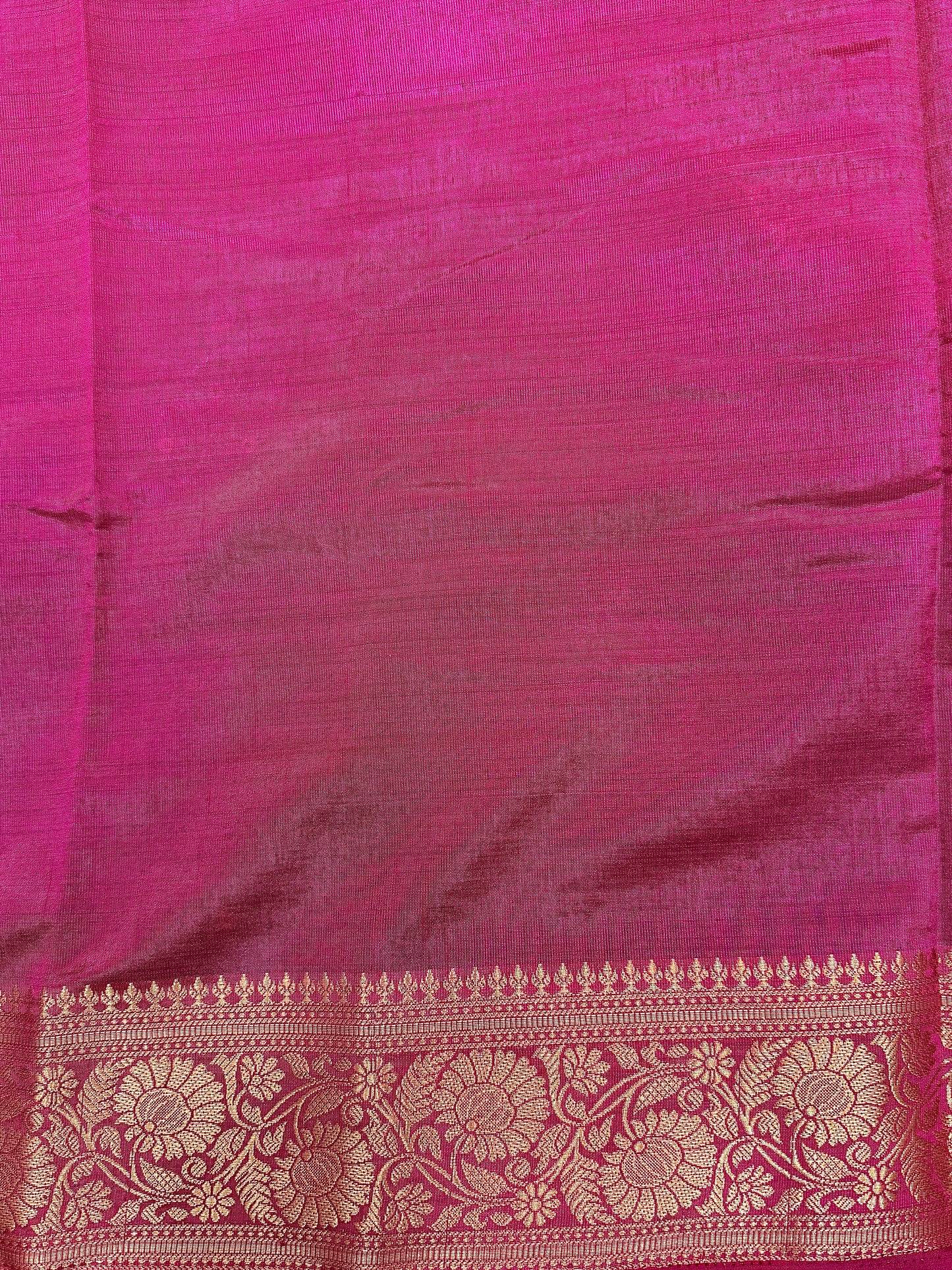 Royal Blue New Tussar Saree with Contrast Border & Embroidery
