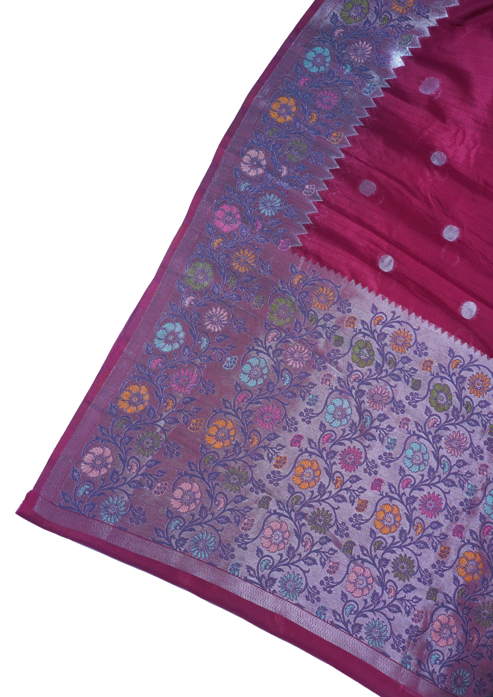 Red Tussar Pathony Saree