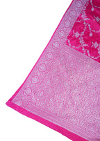 Red Banarasi Mushroo Satin Saree