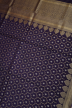 Royal Purple Viscose Satin Saree with Woven Design