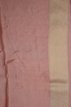 Dusty Rose Viscose Satin Saree with Dual Weaving