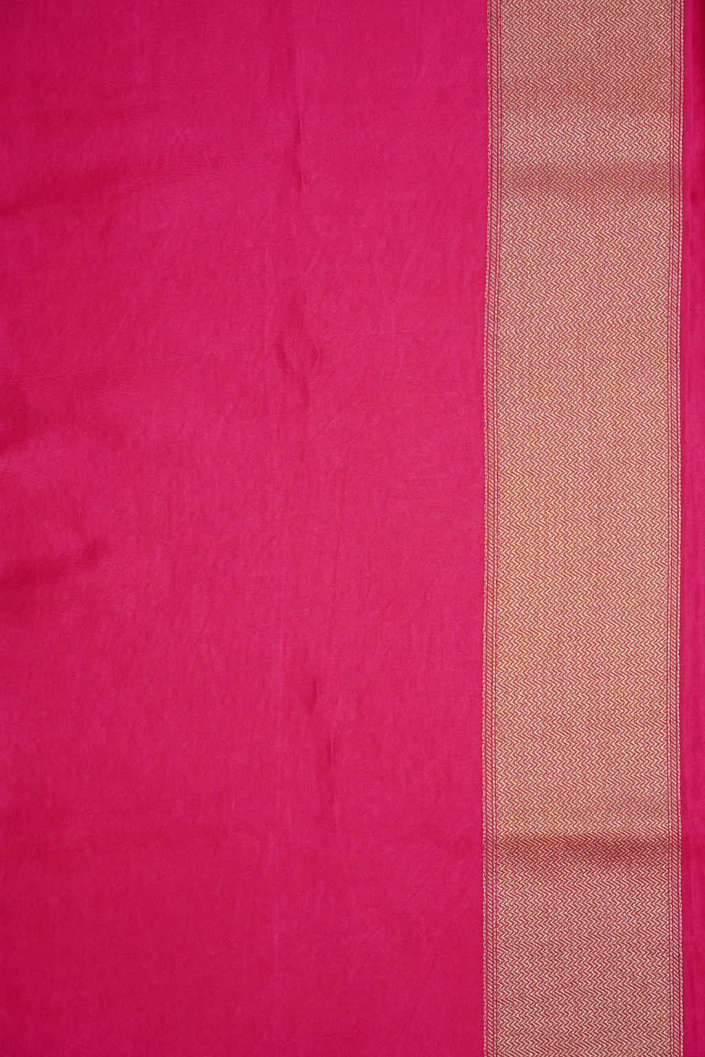 Rani Pink Viscose Satin Saree with Dual Weaving