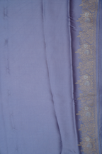 Periwinkle Blue Organza Satin Saree with Woven Floral Design