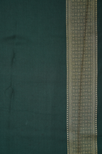 Bottle Green Viscose Satin Saree with Dual Weaving