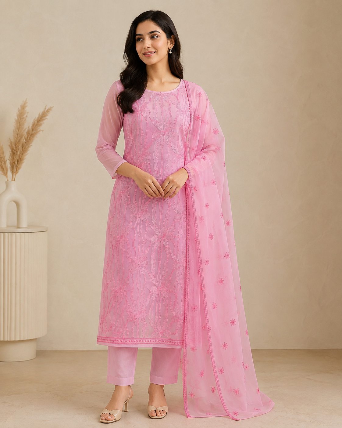 Organza Suit – Elegant Festive Collection (Unstitched)