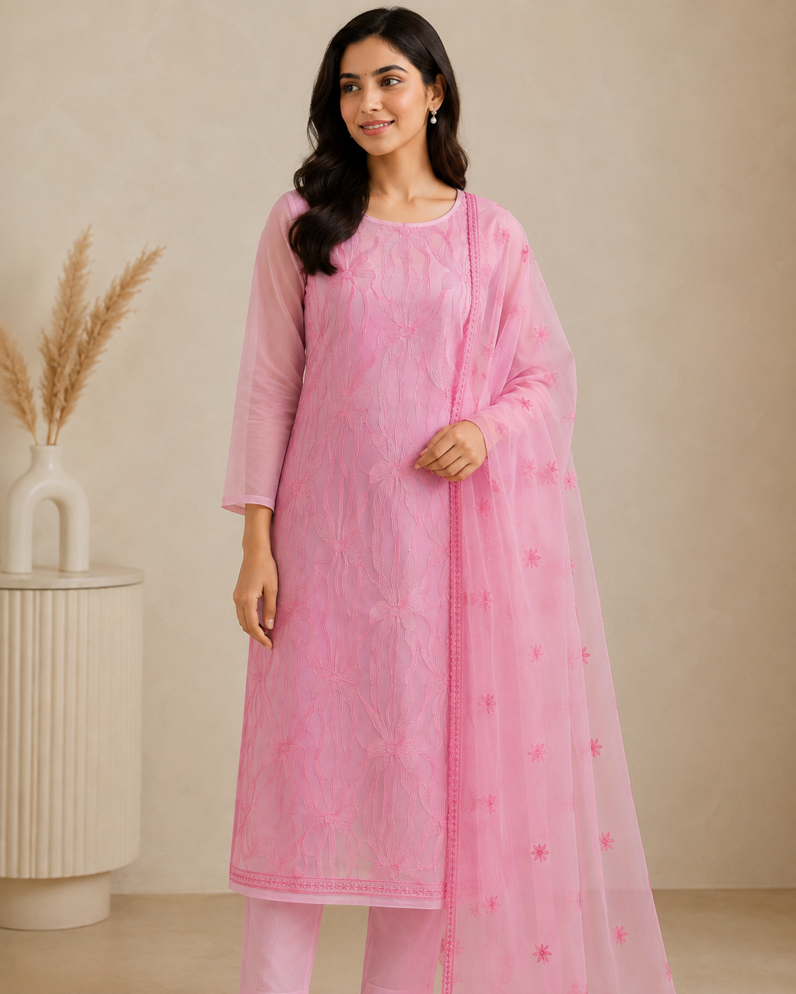 Organza Suit – Elegant Festive Collection (Unstitched)