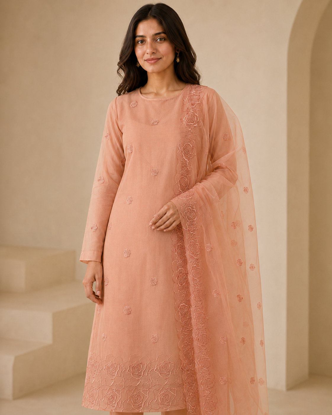 Organza Suit – Elegant Festive Collection (Unstitched)