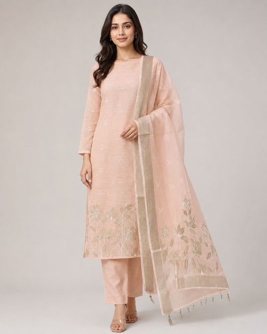 Organza Suit – Elegant Festive Collection (Unstitched)