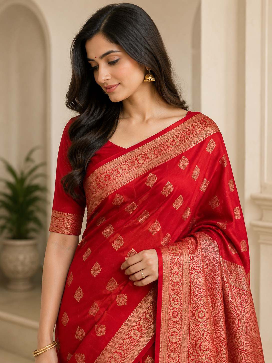 Mushroo Silk Saree