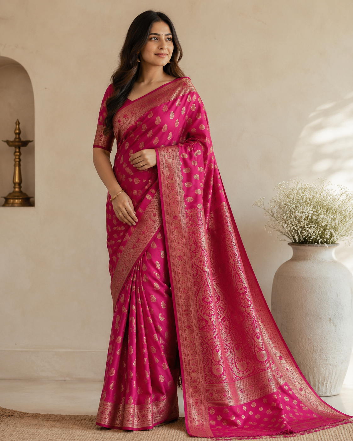 Mushroo Silk Saree