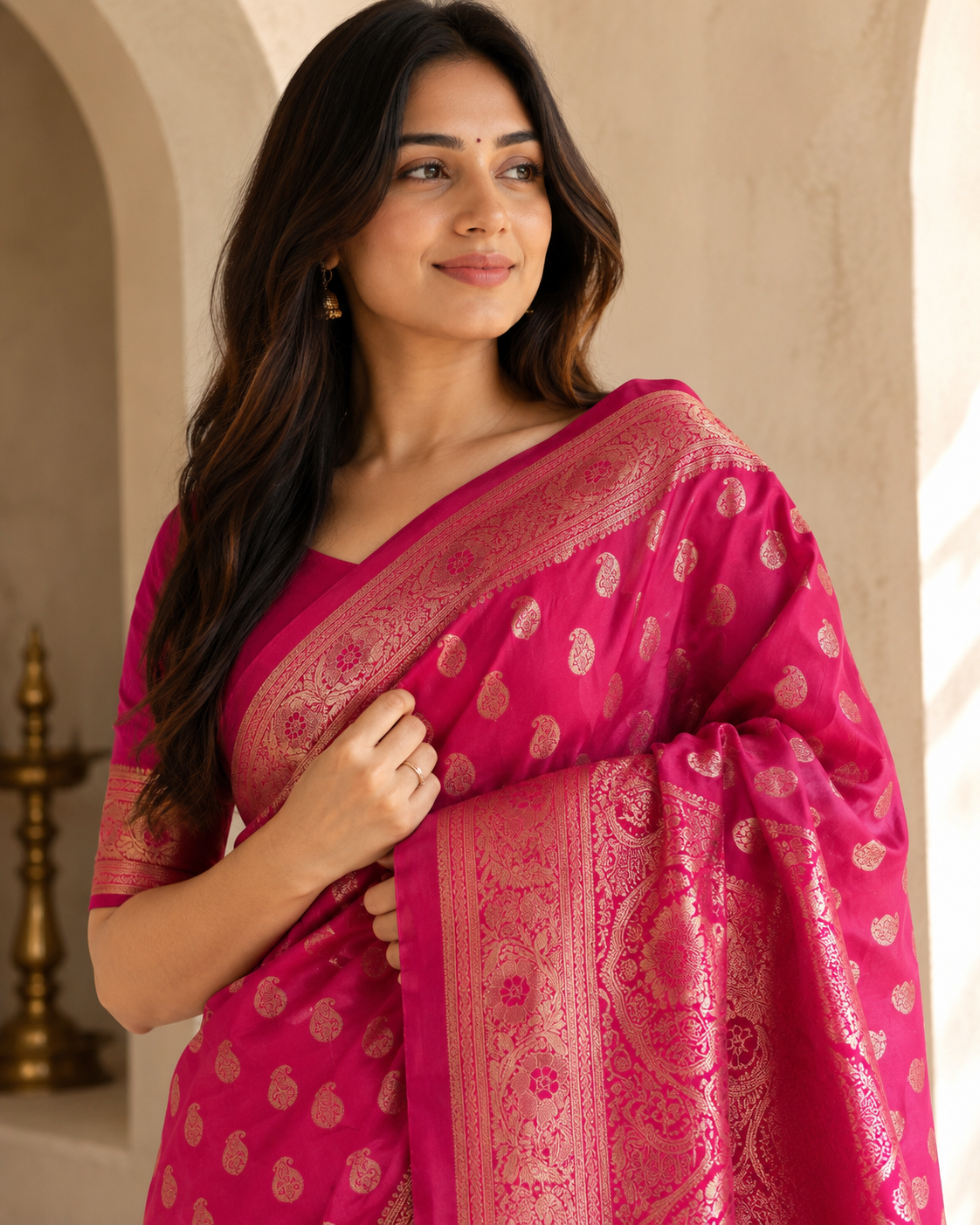 Mushroo Silk Saree