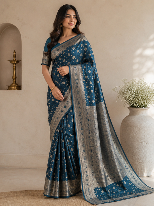 Mushroo Silk Saree