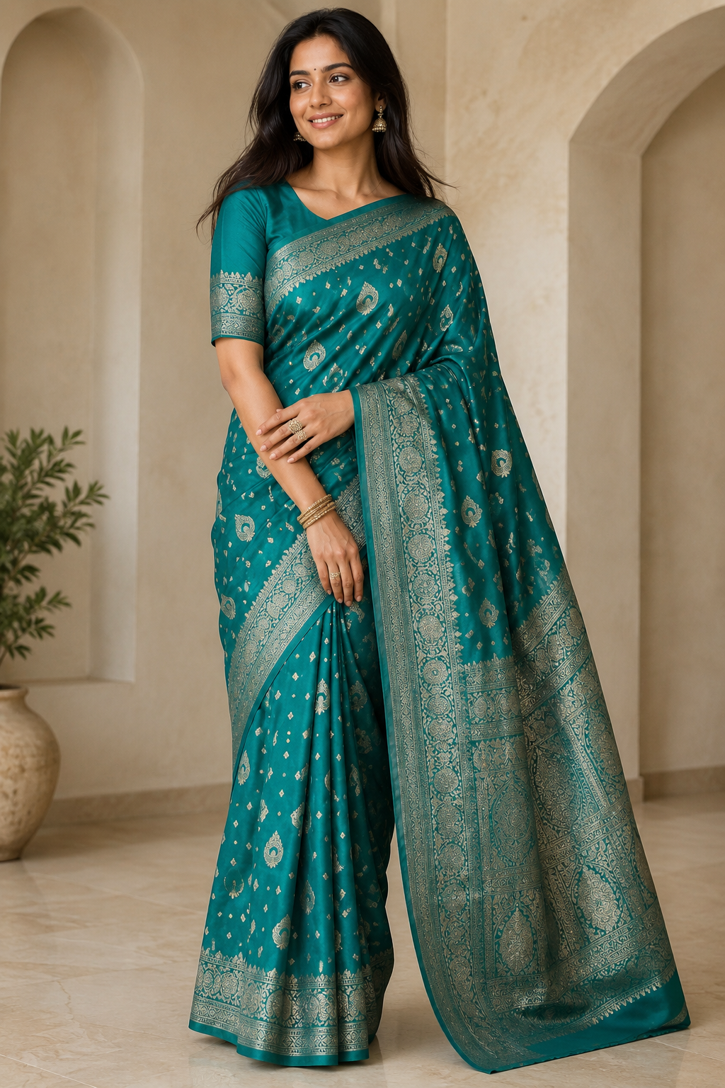 Mushroo Silk Saree