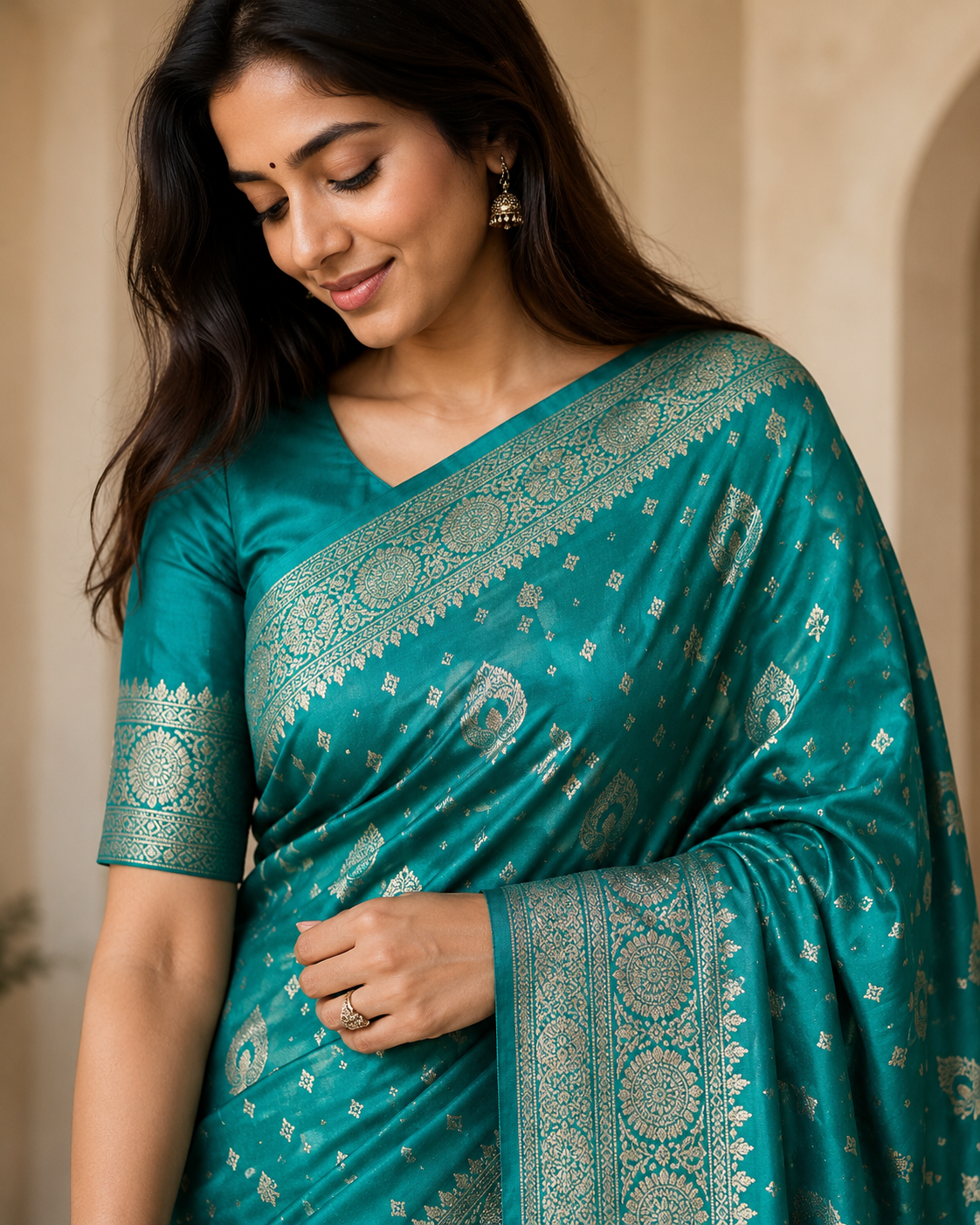 Mushroo Silk Saree
