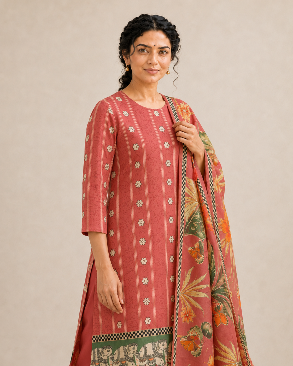 Pure mul cotton with digital print (unstitched)