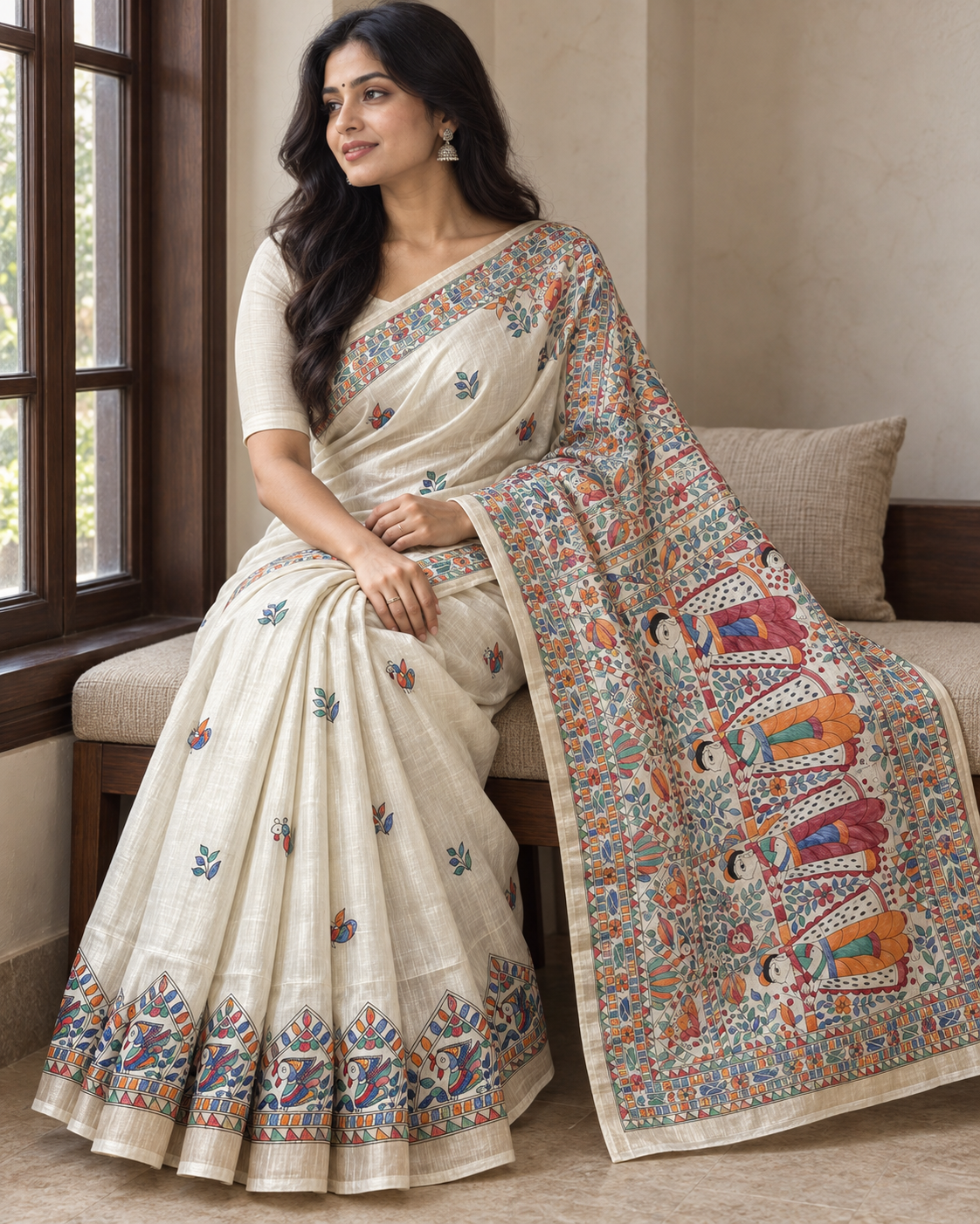 Pure Tusser Matka Saree