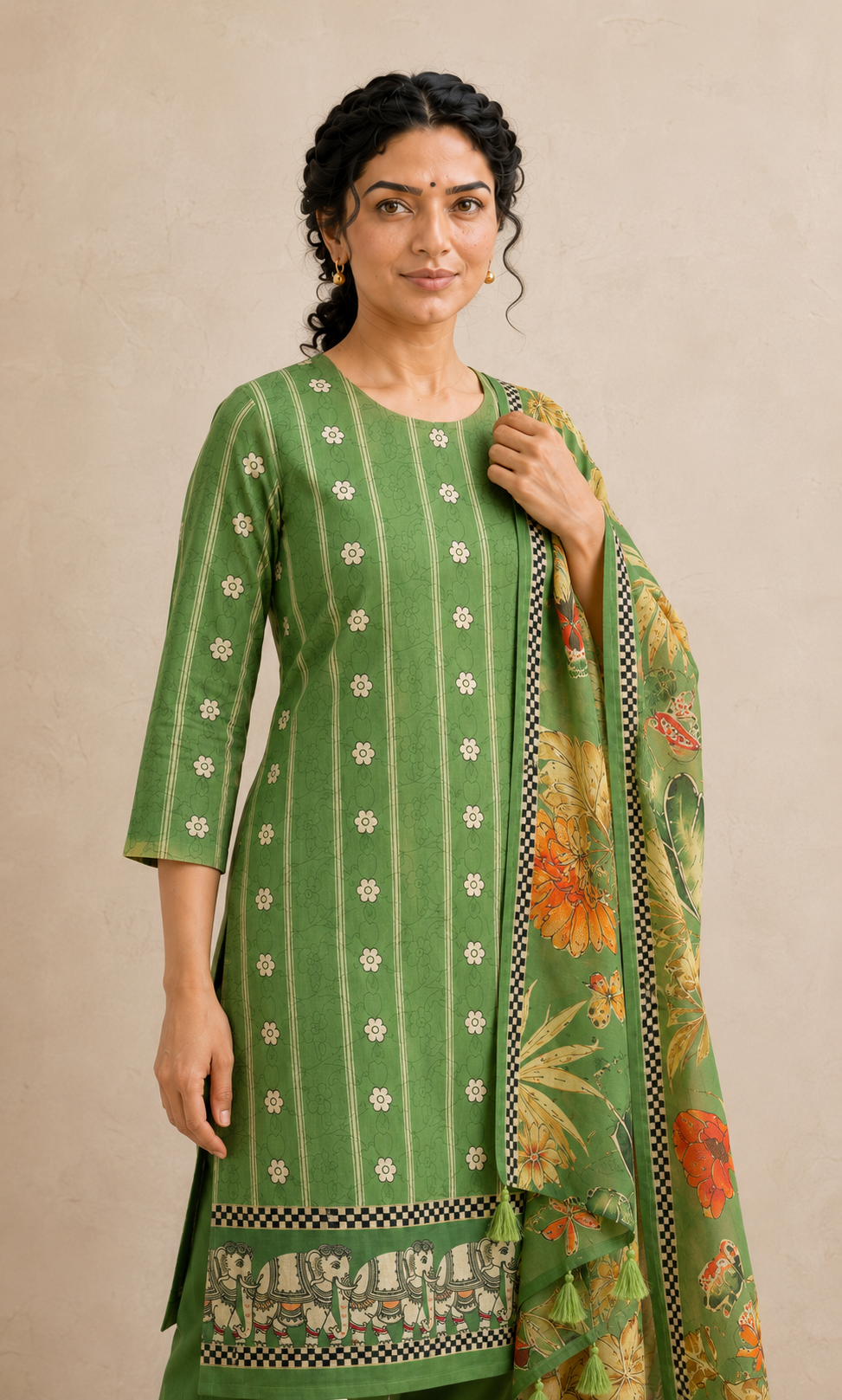 Pure mul cotton with digital print (unstitched)