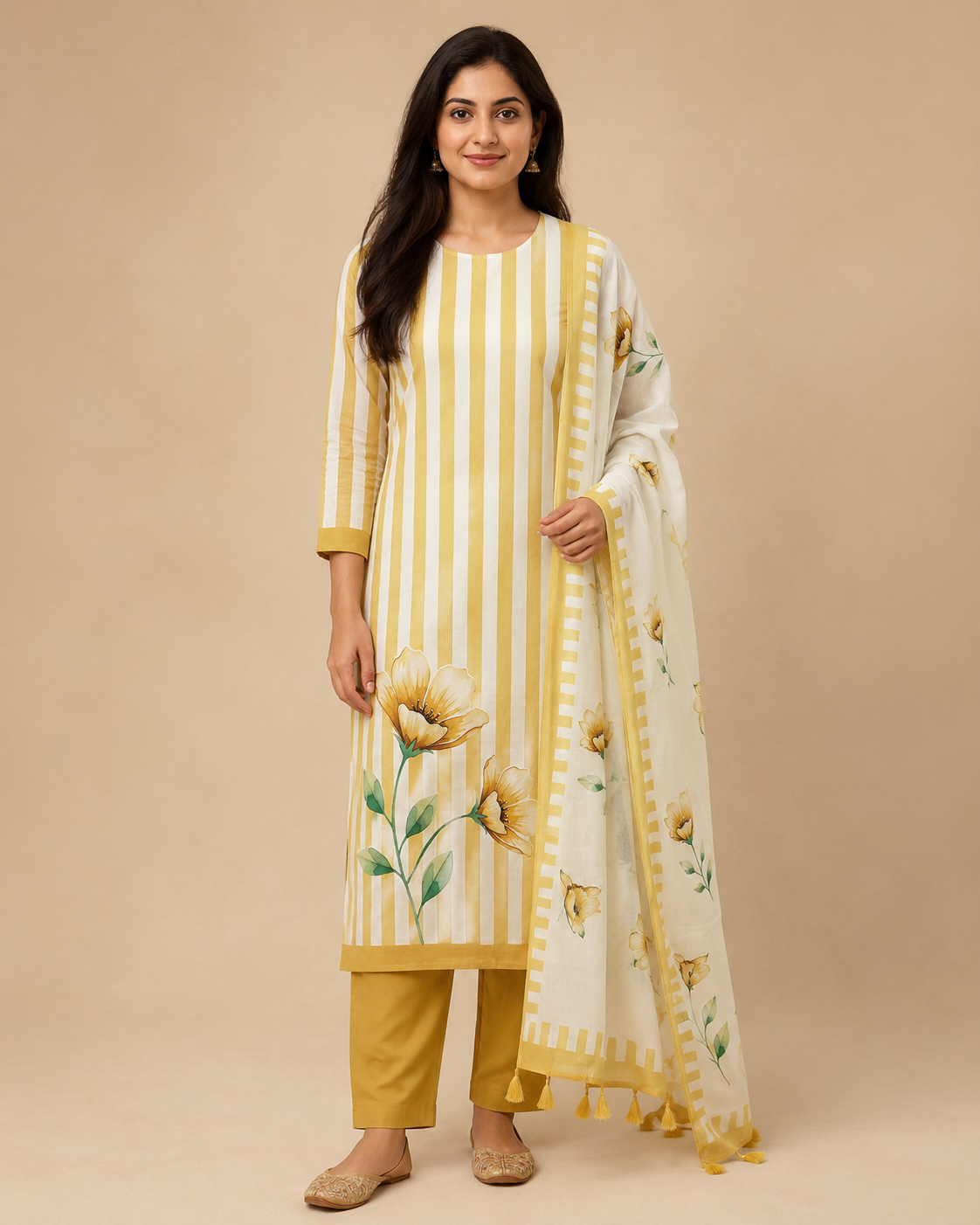 Pure mul cotton with digital print (unstitched)