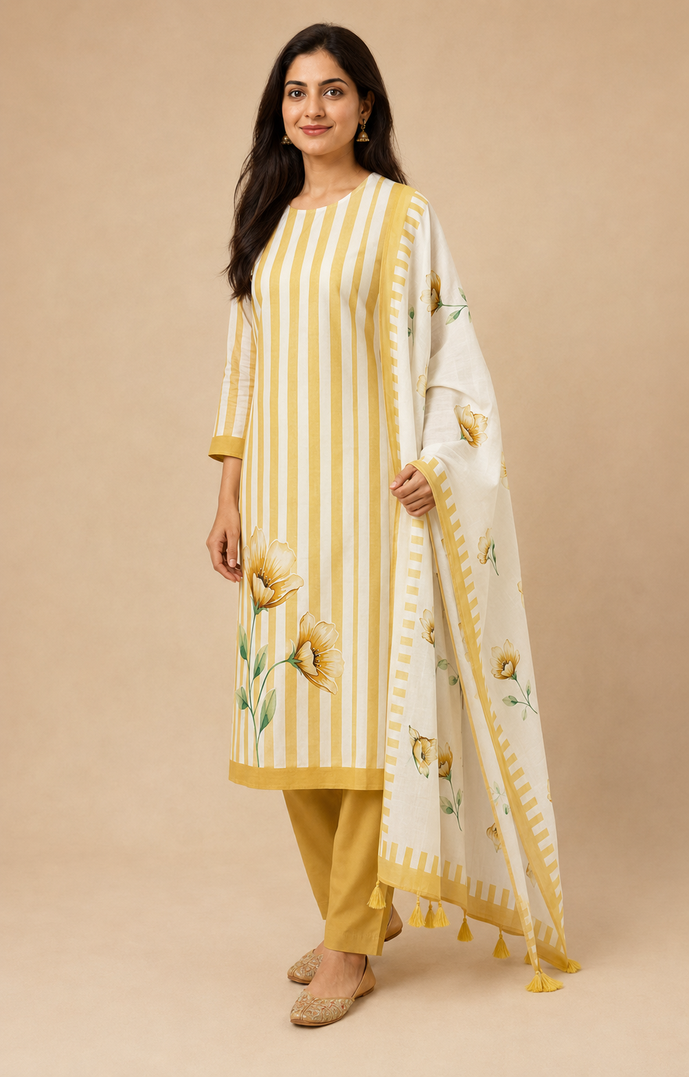 Pure mul cotton with digital print (unstitched)