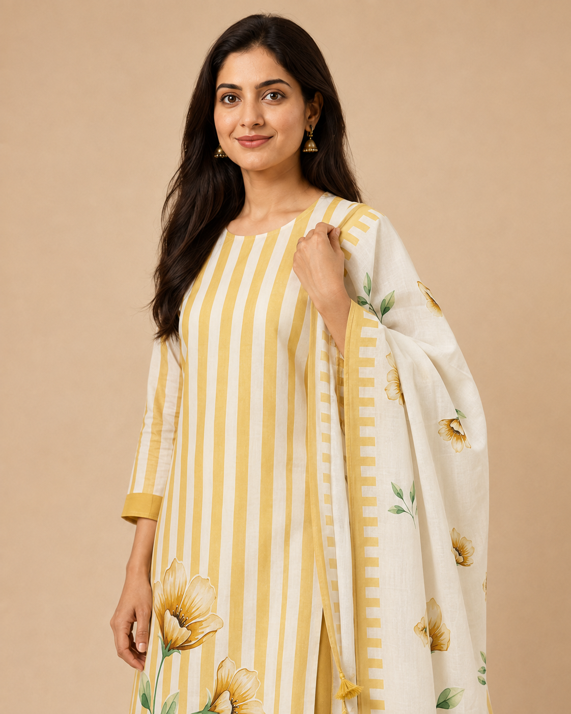 Pure mul cotton with digital print (unstitched)