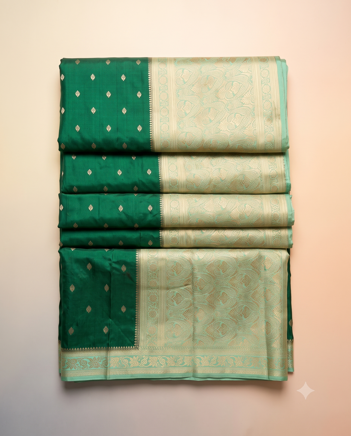 Mashroo Satin Contrast Pallu & Border Saree