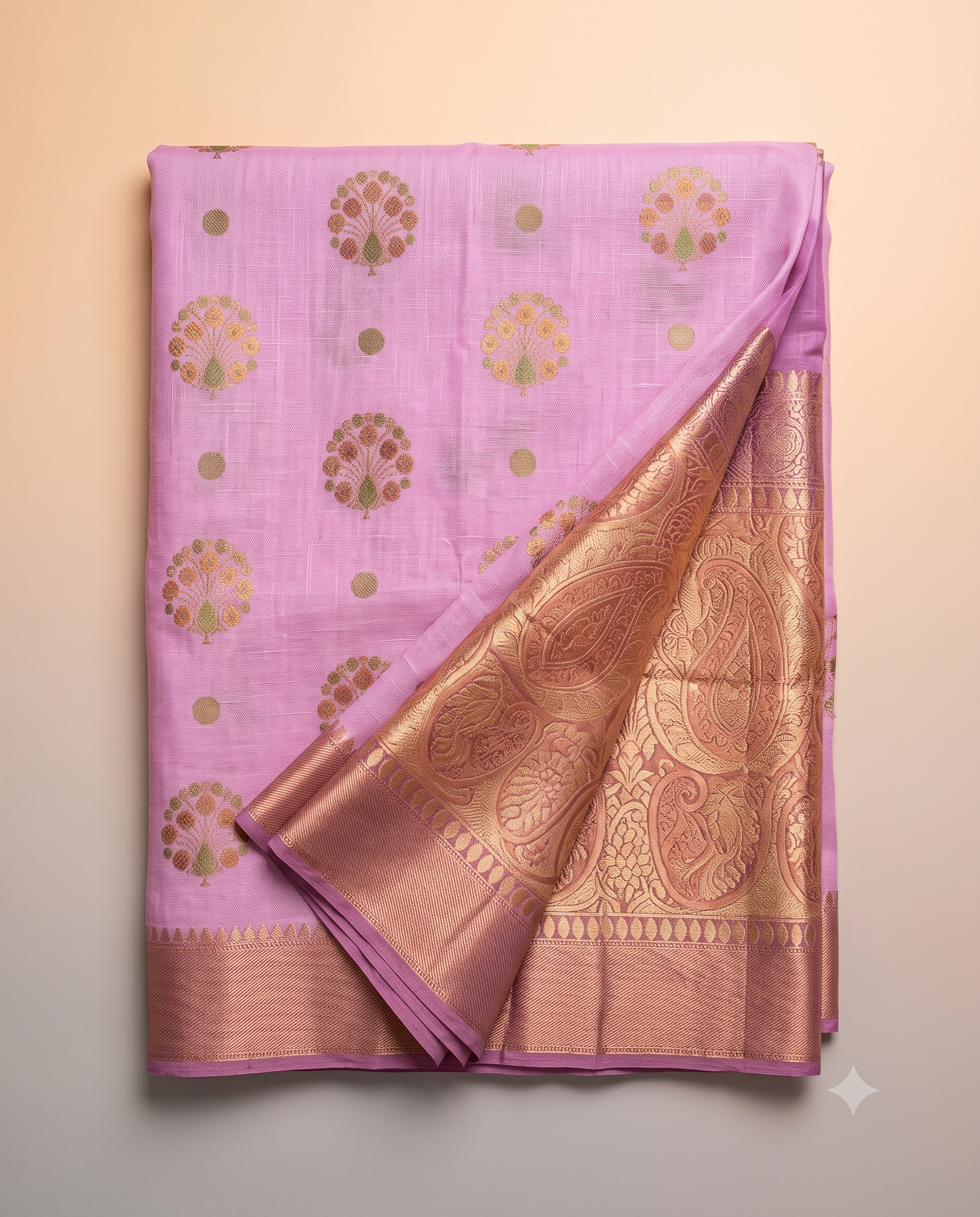 Semi Georgette Saree with Hand Brush Details