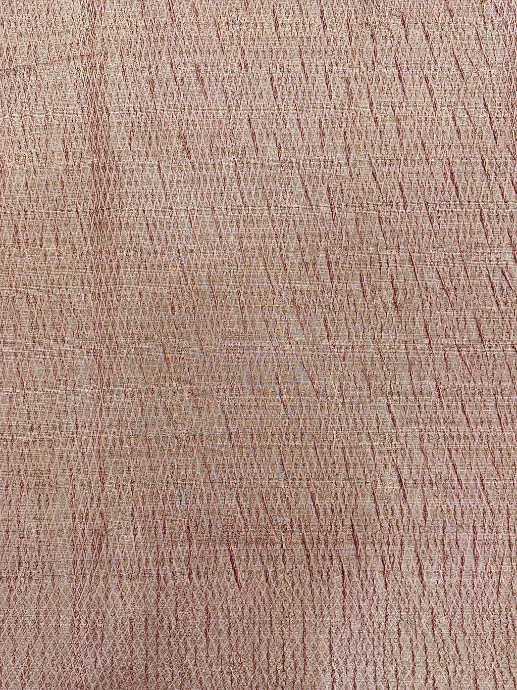 Baby Pink Pure Mercerised Cotton Saree with Crush Texture
