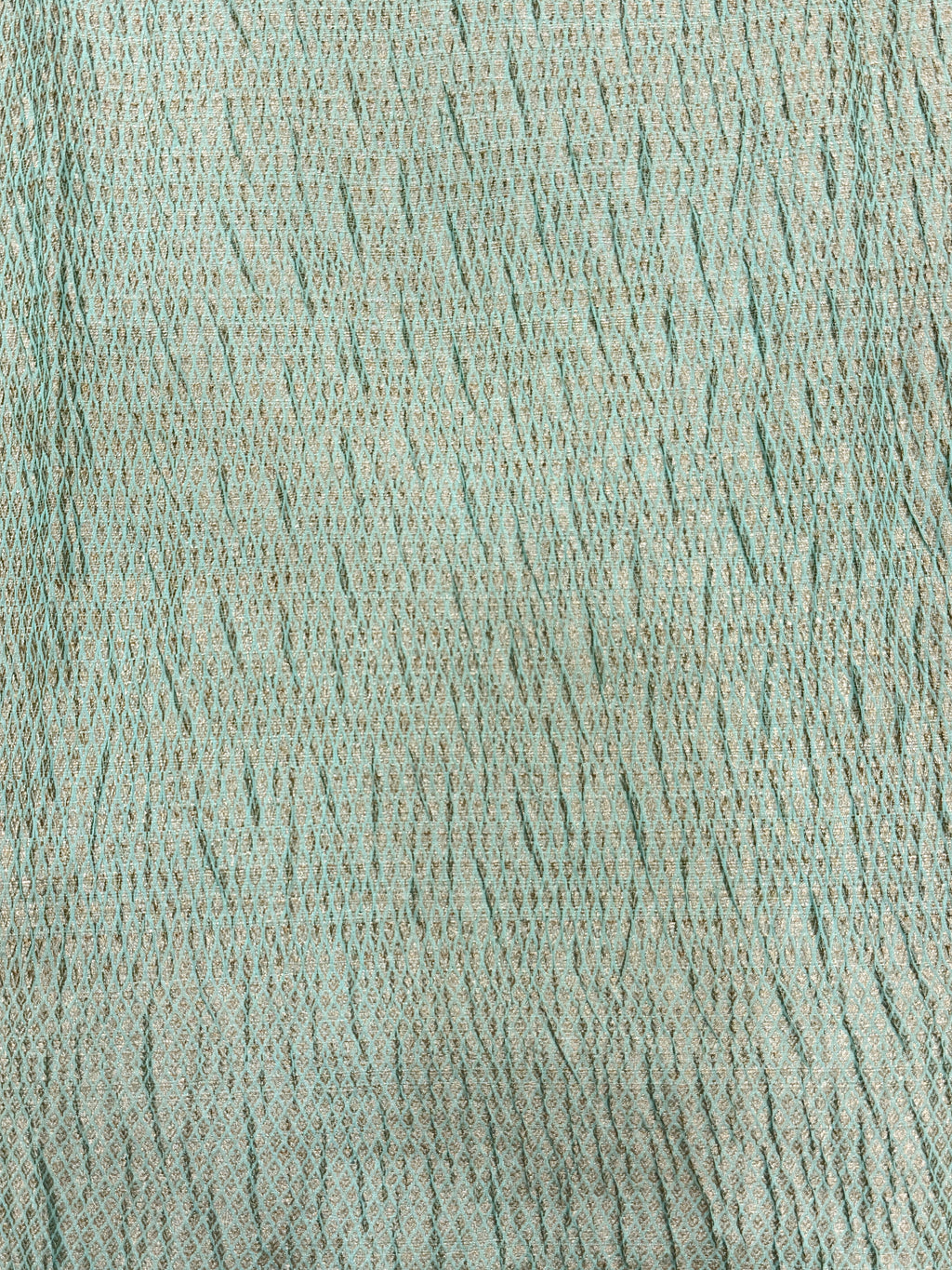 Aqua Blue Pure Mercerised Cotton Saree with Crush Texture