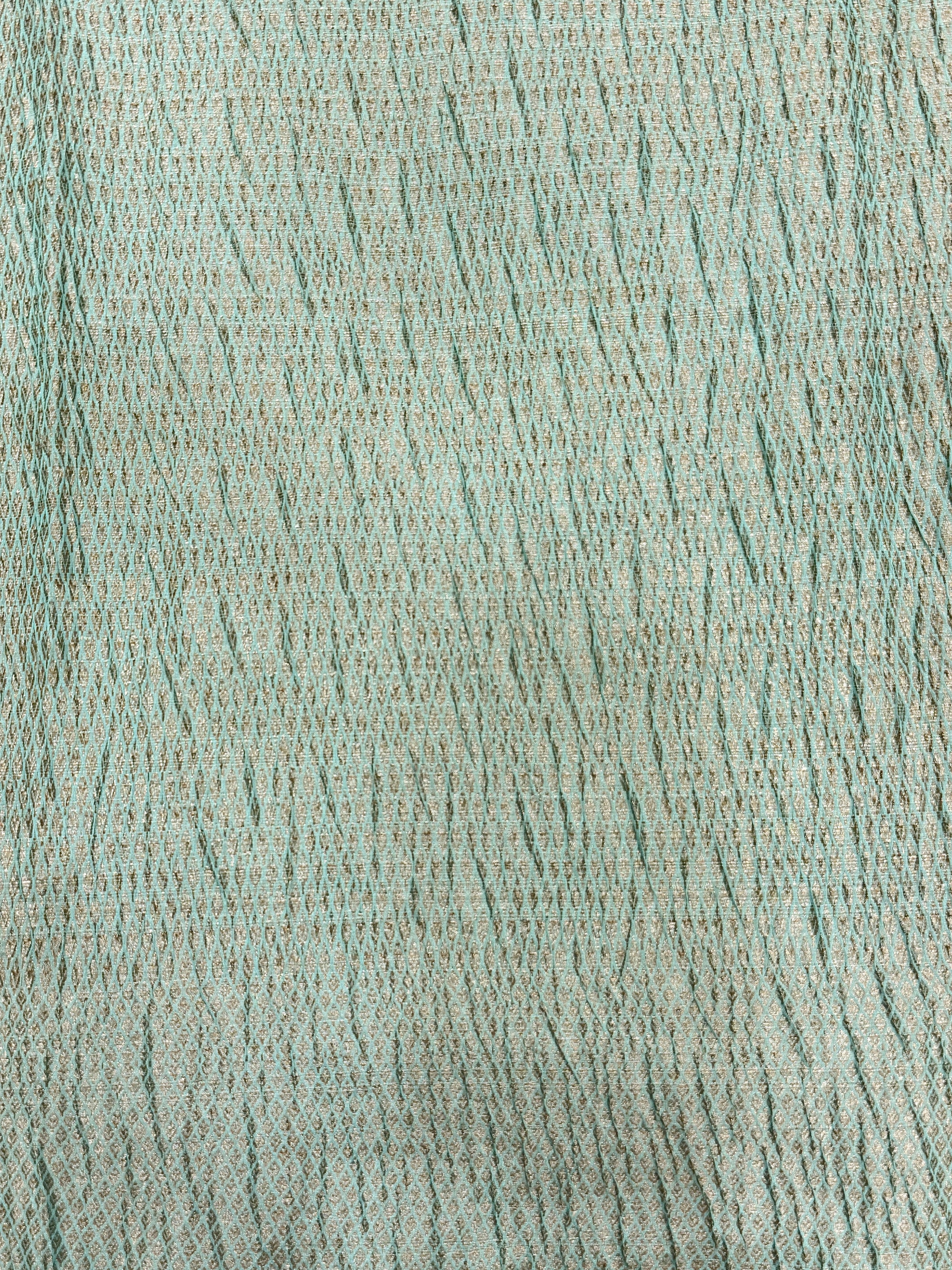 Aqua Blue Pure Mercerised Cotton Saree with Crush Texture