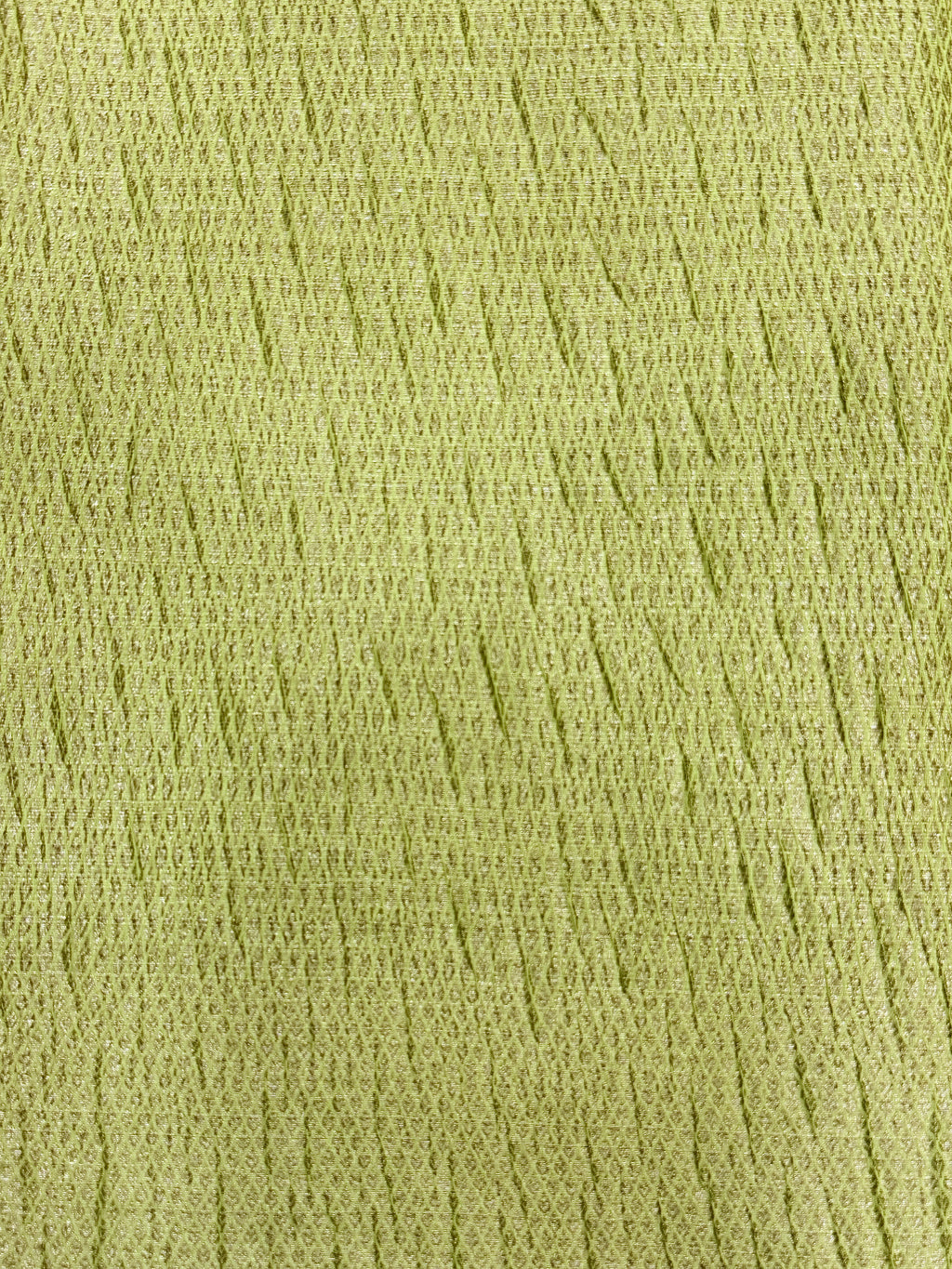 Lime Green Pure Mercerised Cotton Saree with Crush Texture