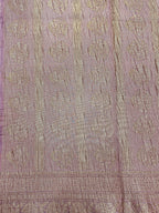 Dusty Purple Pure Mercerised Cotton Saree with Crush Texture