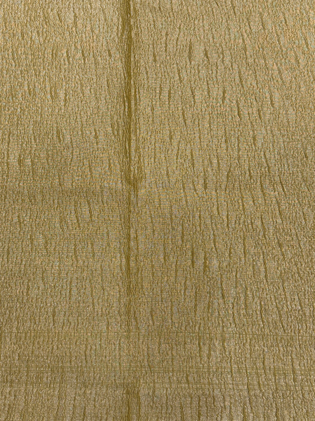 Olive Green Pure Mercerised Cotton Saree with Crush Texture