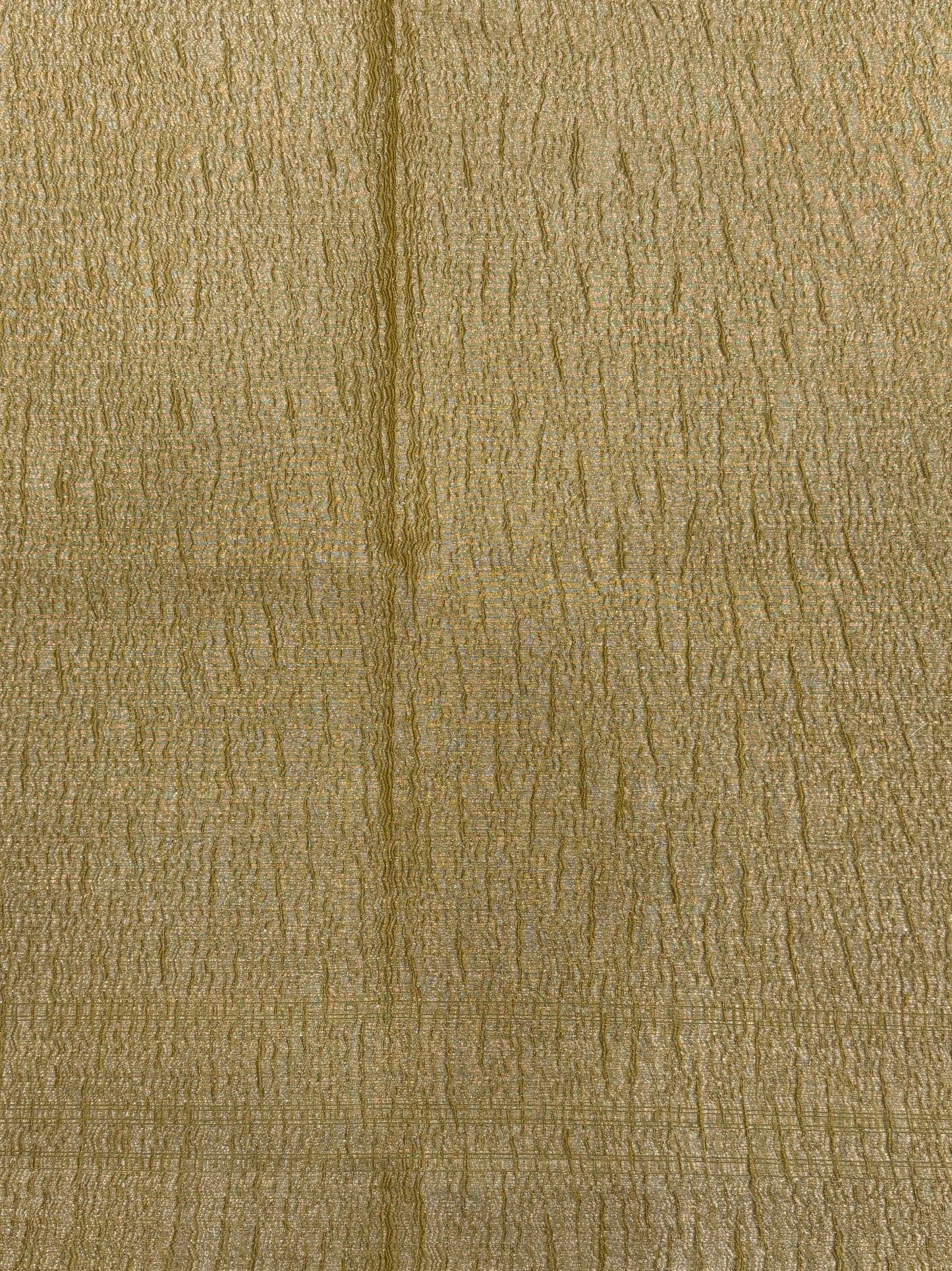 Olive Green Pure Mercerised Cotton Saree with Crush Texture