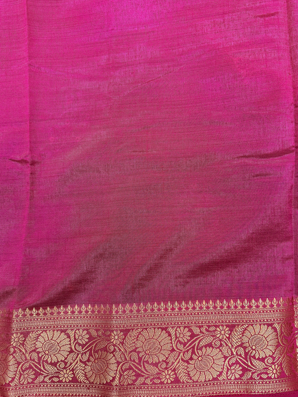 Royal Blue New Tussar Saree with Contrast Border & Embroidery