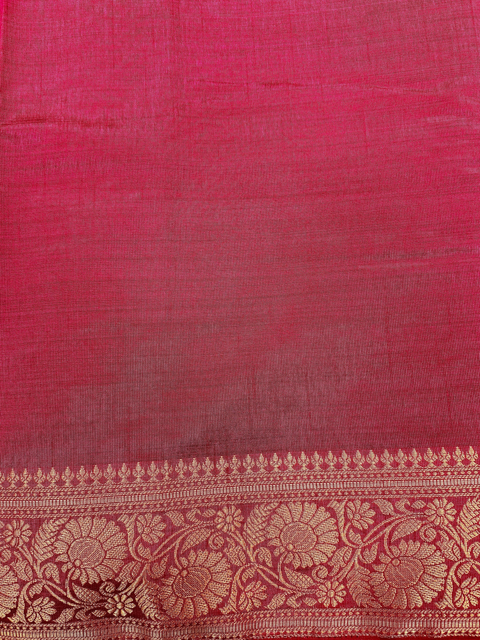 Navy Blue New Tussar Saree with Contrast Border & Embroidery