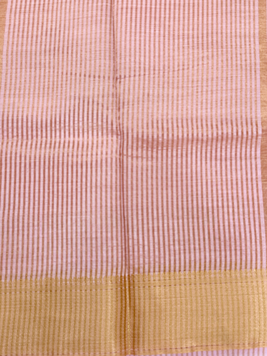 Baby Pink Semi Tussar Saree with Appliqué Embroidery