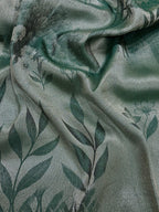 Sage Green Georgette Tissue Silk Saree