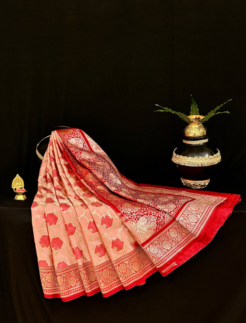 Banarasi Mashroo Silk Rangkat Saree