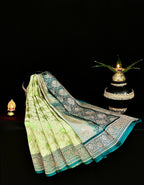Banarasi Mashroo Silk Rangkat Saree