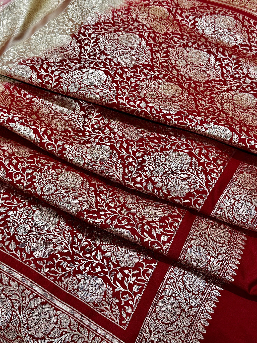 Banarasi Mashroo Silk Rangkat Saree